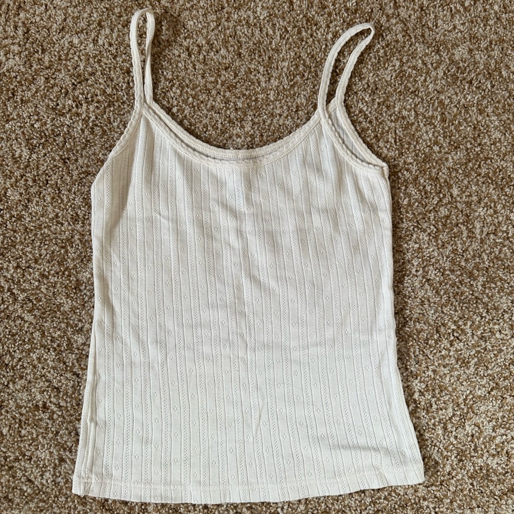 Rare Brandy Melville Japan Pointelle Cami (100% cotton) - Picture 3 of 4